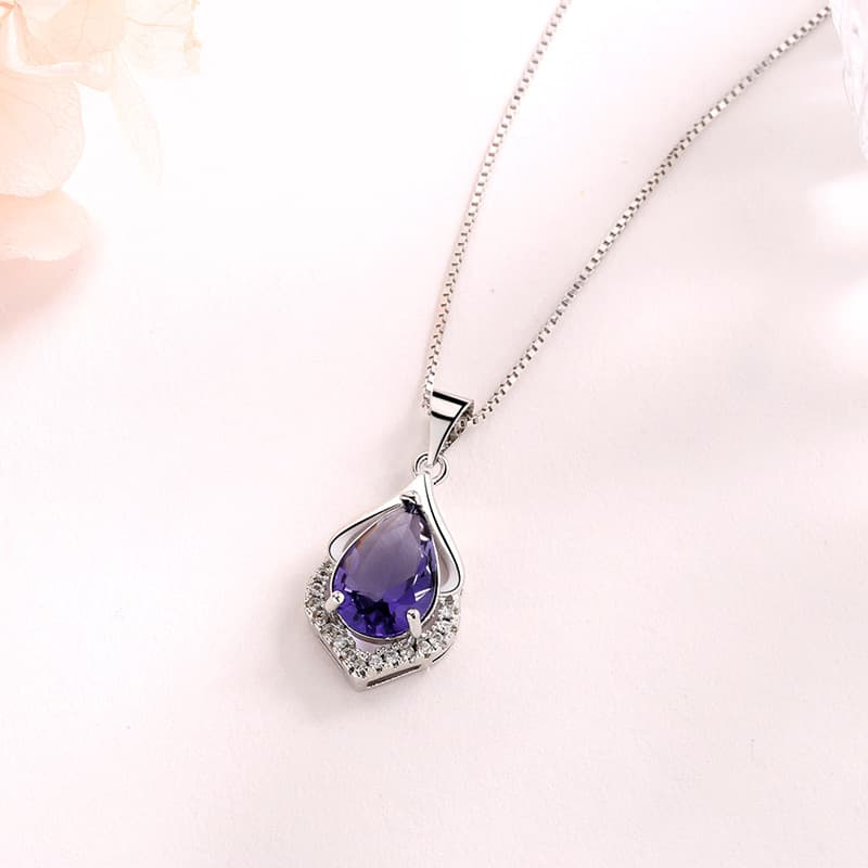 誕生石ジュエリー 天使の涙しずくペンダント
